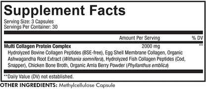 Codeage Multi Collagen Protein Capsules, Type I, II, III, V, X, Grass Fed & Hydrolyzed Collagen Pills Supplement CodeageBuy Supplements Australia
