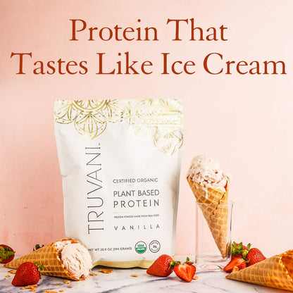 Truvani Organic Vegan Protein Powder, Organic Pea Protein Powder, Vegan, Non GMO TruvaniBuy Supplements Australia