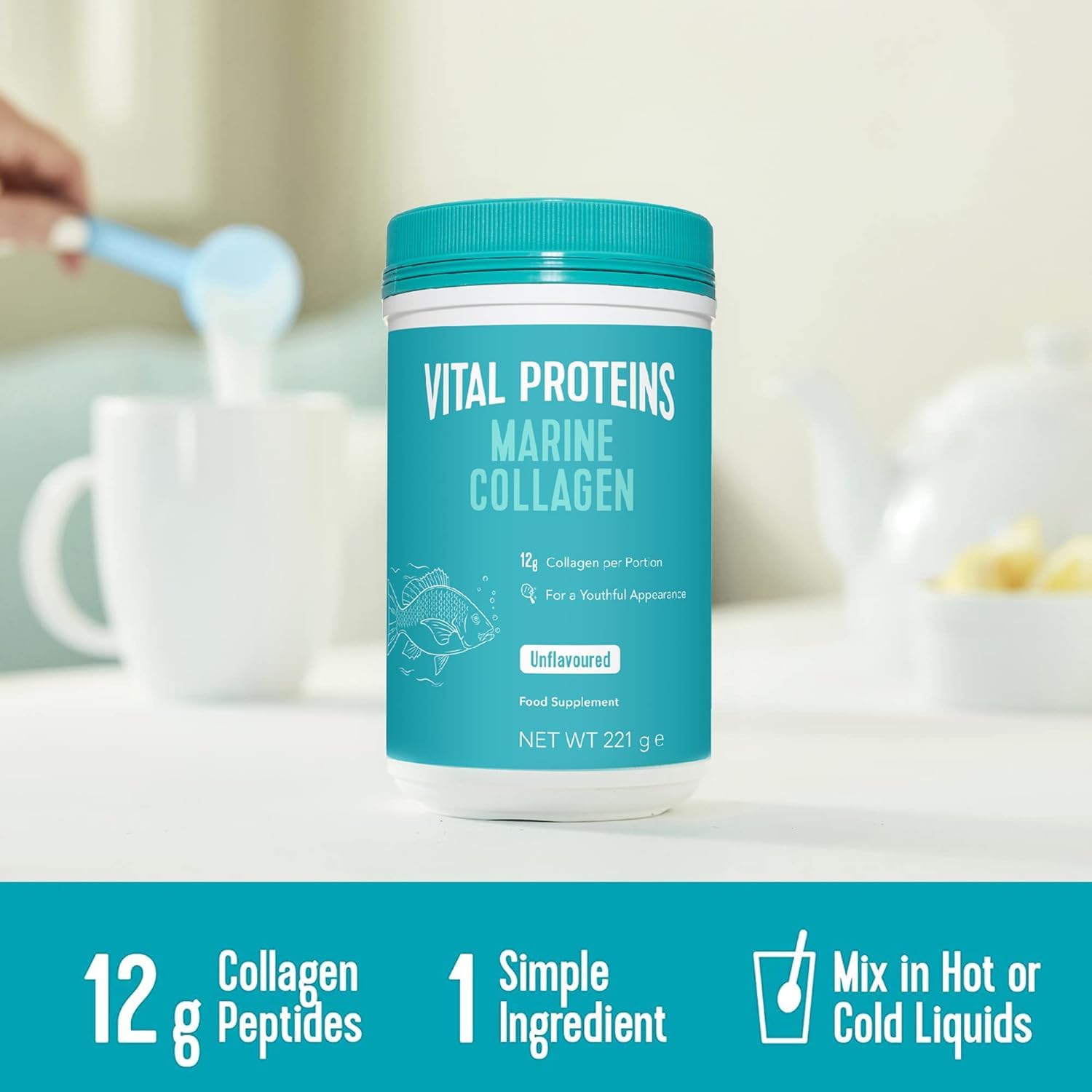 Vital Proteins Marine Collagen Peptides Powder Supplement - Hydrolyzed Collagen TudorBuy Supplements Australia