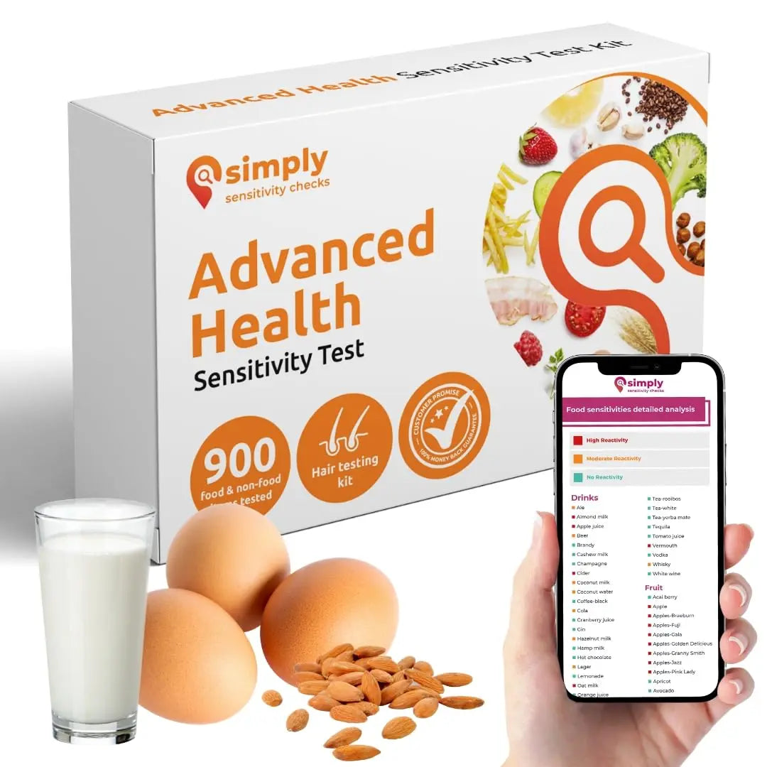 Simply Sensitivity Checks 900+ Items Food Sensitivity Test Kit for Adults – Foods & Non-Foods, Including Lactose, Gluten, Vitamins, Minerals, Gut Health & More – at-Home Food Intolerance Test Kit Simply Sensitivity ChecksBuy Supplements Australia