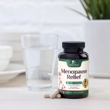 Menopause Supplement for Women - Natural Menopause Relief Support for Mild Hot Flashes & Night Sweats - Best Probiotics for Women, Dong Quai, Black Cohosh, Ashwagandha - Bottled in USA - 60 Capsules Nature's NutritionBuy Supplements Australia