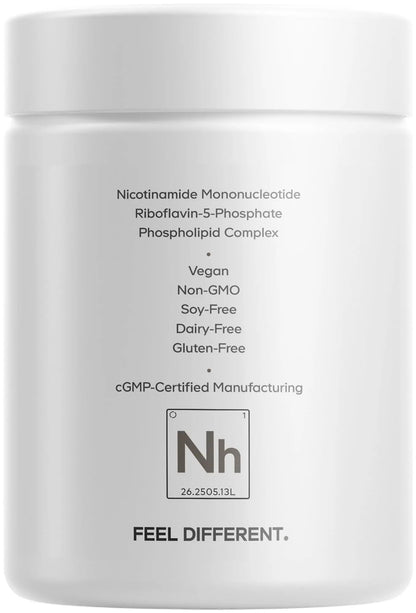 Codeage Liposomal NMNH Platinum - 500 mg NMNH Supplement, NAD+ Precursor with Quercetin, Pterostilbene, Apigenin, Active B Vitamins B2 Riboflavin & Vitamin B12 Methylcobalamin - Non-GMO - 60 Capsules CodeageBuy Supplements Australia
