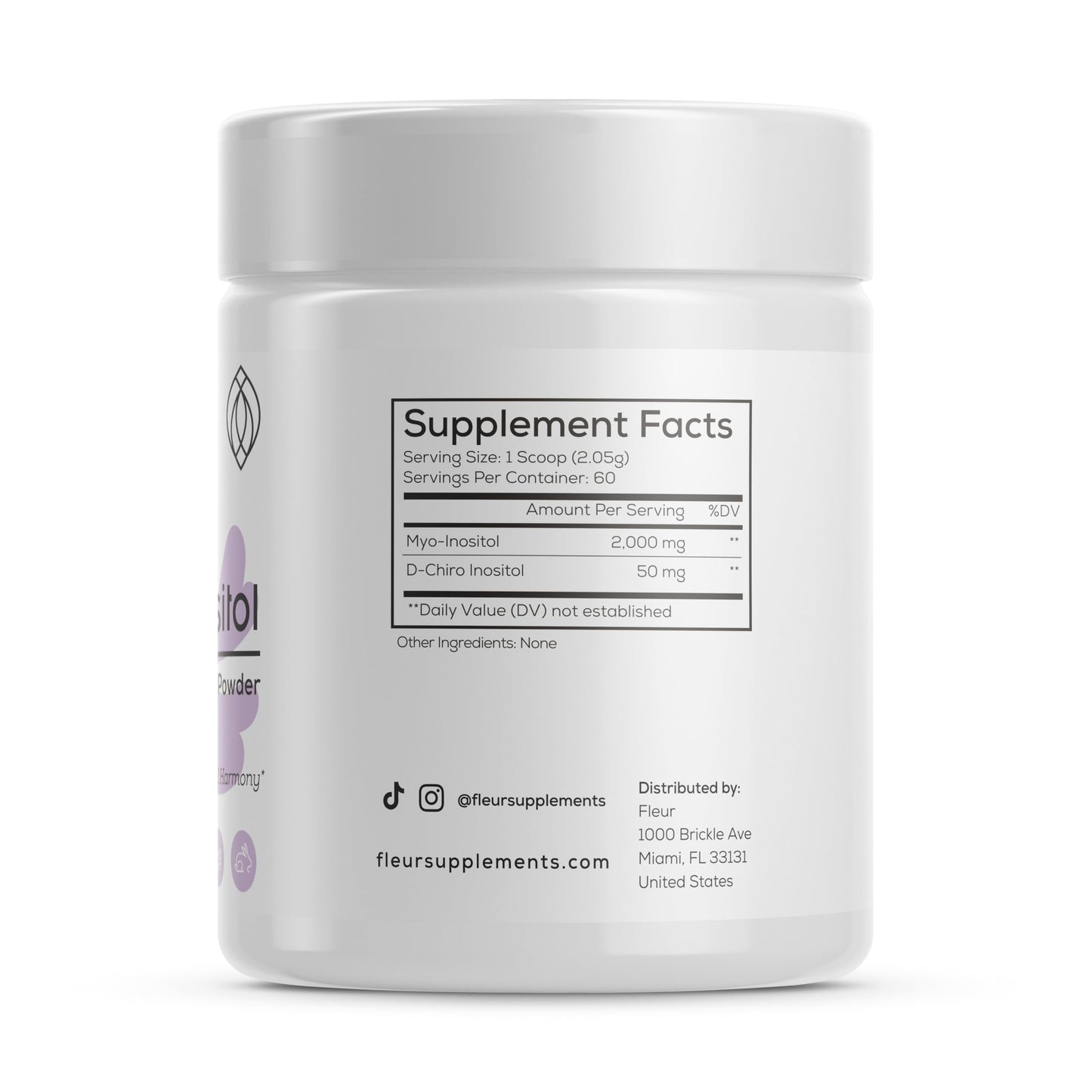 FLEUR Myo-Inositol & D-Chiro Inositol Powder, Hormone Balance and Ovarian Function FLEURBuy Supplements Australia