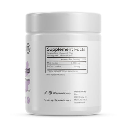 FLEUR Myo-Inositol & D-Chiro Inositol Powder, Hormone Balance and Ovarian Function FLEURBuy Supplements Australia