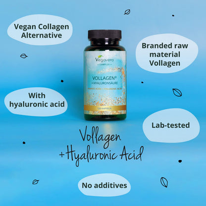 Vegavero Vegan Collagen Complex + Hyaluronic Acid | NO Additives | Vegan Collagen Powder Vollagen® VegaveroBuy Supplements Australia