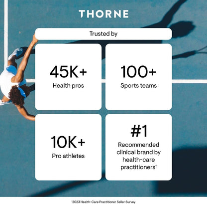 THORNE - Advanced Iron Complex (Formerly Ferrasorb) - Complete Blood Support Formula* - Elemental Iron, Folate, B and C Vitamins for Optimal Absorption - Gluten, Dairy & Soy-Free - 60 Servings THORNEBuy Supplements Australia