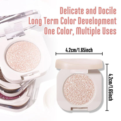FeiCuiYun Glitter Shimmer Sparkle Eye Shadow Palette Makeup for Older Women, Pearl White Silver Glitter Shimmer Metallic Holographic Iridescent Cream Iridescent Single Monochrome Eyeshadow Makeup, 11 FeiCuiYunBuy Supplements Australia