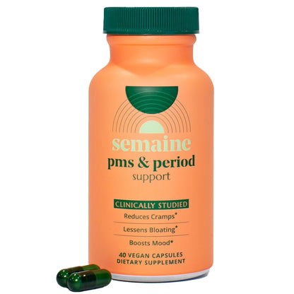 PMS & Period Relief - Menstrual Cramp Relief: No More Period Cramps, Mood Swings, or Bloating. PMS Supplement for Happy Hormones and Period Relief. (40 Count) SemaineBuy Supplements Australia