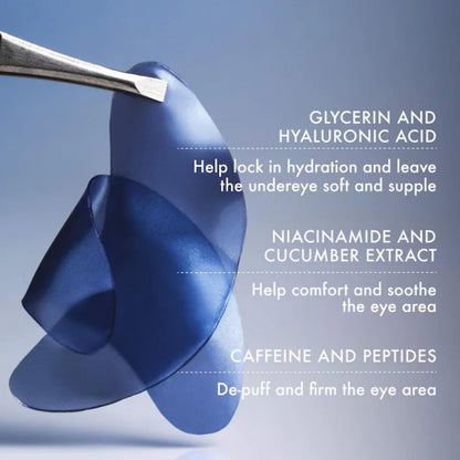 Summer Fridays Jet Lag Under Eye Patches - Hydrating & Depuffing Hydrogel Eye Masks
