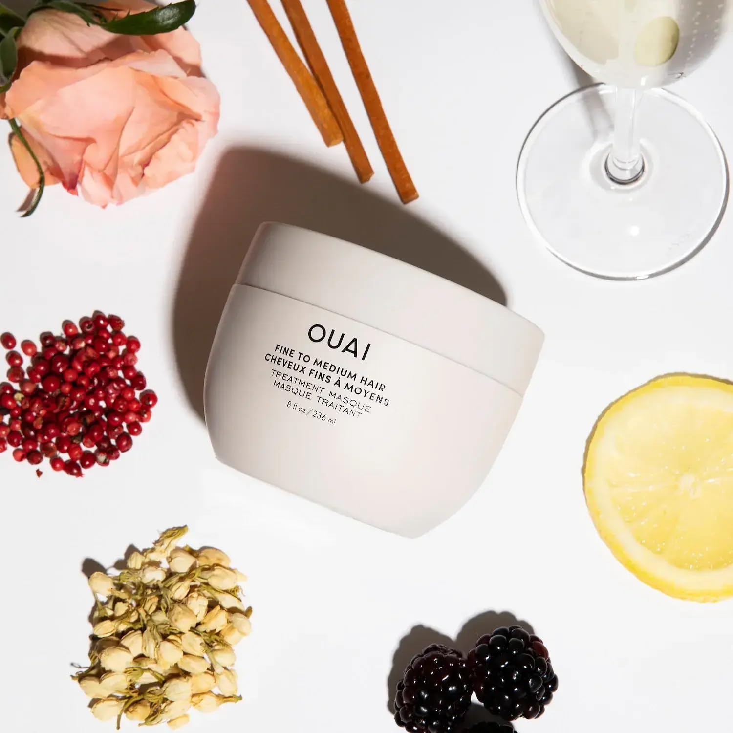OUAI Fine to Medium Hair Treatment Masque - Mask for Hair Repair, Hydration and Shine - With Shea Butter, Keratin and Panthenol - Paraben, Phthalate and Sulfate Free (3.4 Oz) OUAIBuy Supplements Australia