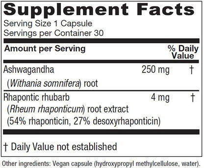 Vitanica Peri/Meno Ease - for Perimenopause and Menopause Symptoms - Hot Flash Relief with Clinically Studied Siberian Rhubarb Extract - Supports Sleep and Stress with Ashwagandha - Vegan - 30 Caps VitanicaBuy Supplements Australia