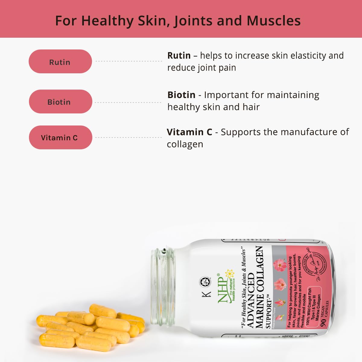 Advanced Marine Collagen Support, specifically Designed to Support Skin NHP The Natural Health PracticeBuy Supplements Australia
