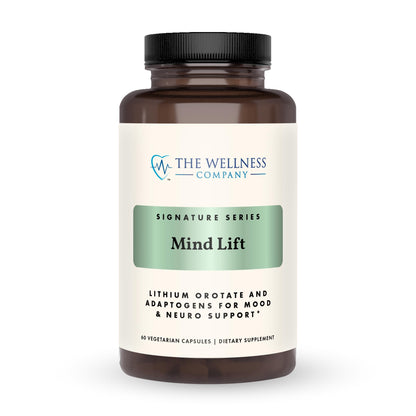 Mind Lift - Mood Boost, Mental Focus, Cognitive Defense - Lithium, GABA, DHA L-Phenylalanine | 60ct (1 Month Supply) The Wellness CompanyBuy Supplements Australia