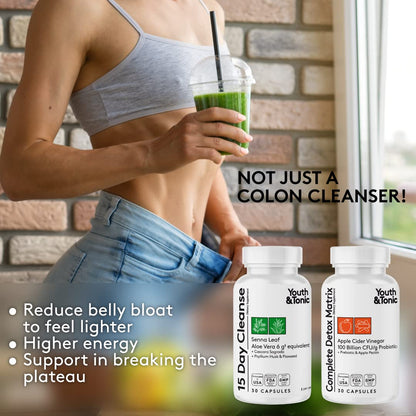 Youth & Tonic Complete Body Detox for Cleanse, Normal Acidity Gut Level and Water Youth & TonicBuy Supplements Australia