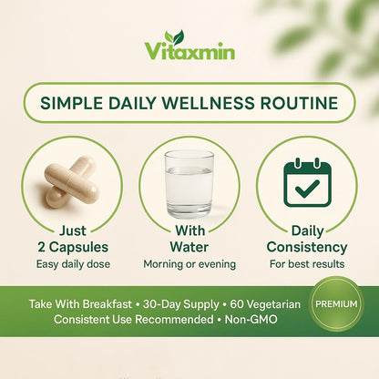 vitaxmin NAD Resveratrol Supplement 200mg with Berberine NAC Collagen - Nicotinamide Riboside NMN NADH CoQ10 Biotin Hyaluronic Acid - Hair Skin Nails Supplement - 60 Capsules vitaxminBuy Supplements Australia