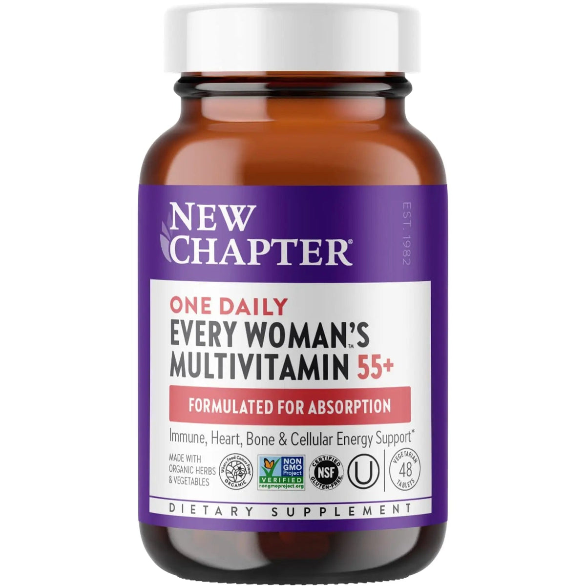 New Chapter Women’s Multivitamin 55+, Astaxanthin, B6, B12, D3, Vitamin C & Zinc, Immune, Heart, Cellular Energy New ChapterBuy Supplements Australia
