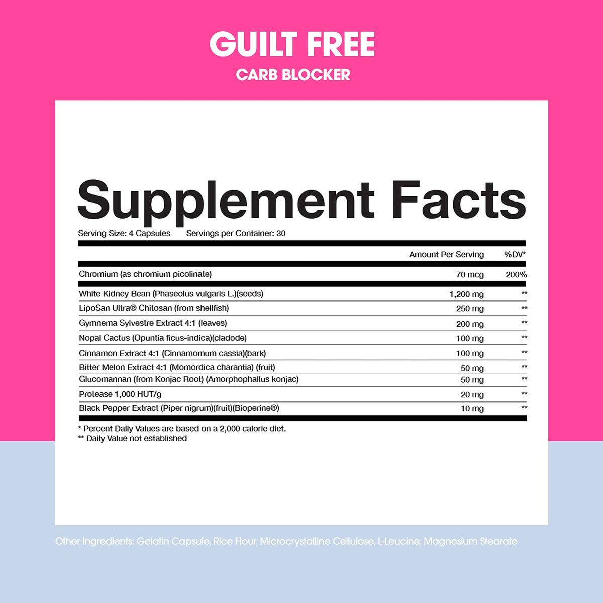 Obvi Guilt Free Carb Blocker, Block Carb Absorption, Support Weight Loss, Healthier Nails ObviBuy Supplements Australia