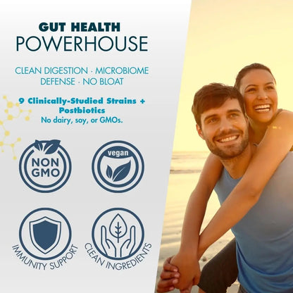 myPEAK PeakBiotic: The Ultimate Vegan Synbiotic with 50 Billion CFU Probiotics Prebiotics Postbiotics Modbiotics and Gut Lining to Enhance Digestion, Skin, and Mood with 2-Month Supply, 60 Capsules myPEAKBuy Supplements Australia