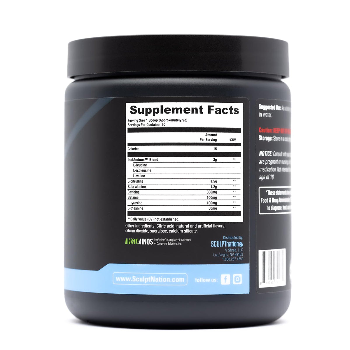 Sculpt Nation by V Shred PreWorkout - Premium Pre Workout Powder with Amino Acids Sculpt NationBuy Supplements Australia