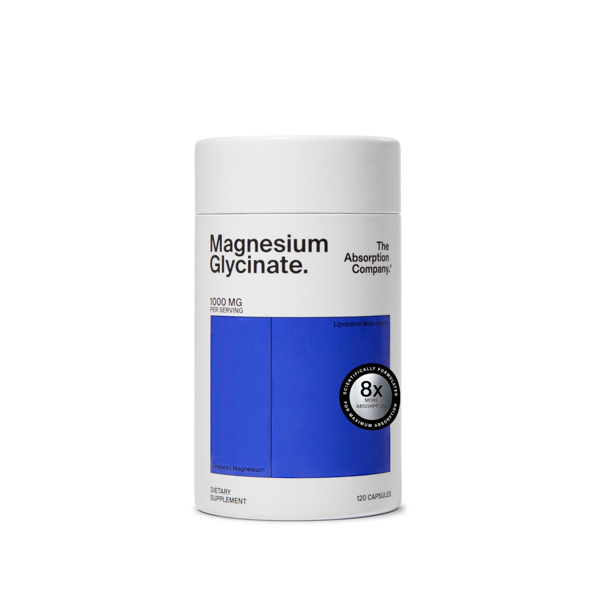 Magnesium Glycinate 1000mg - Liposomal Magnesium Bisglycinate for Max Absorption - Extra Strength to Support Body and Mind, Non-Laxative, Vegan, Gluten-Free - 120 Capsules The Absorption CompanyBuy Supplements Australia