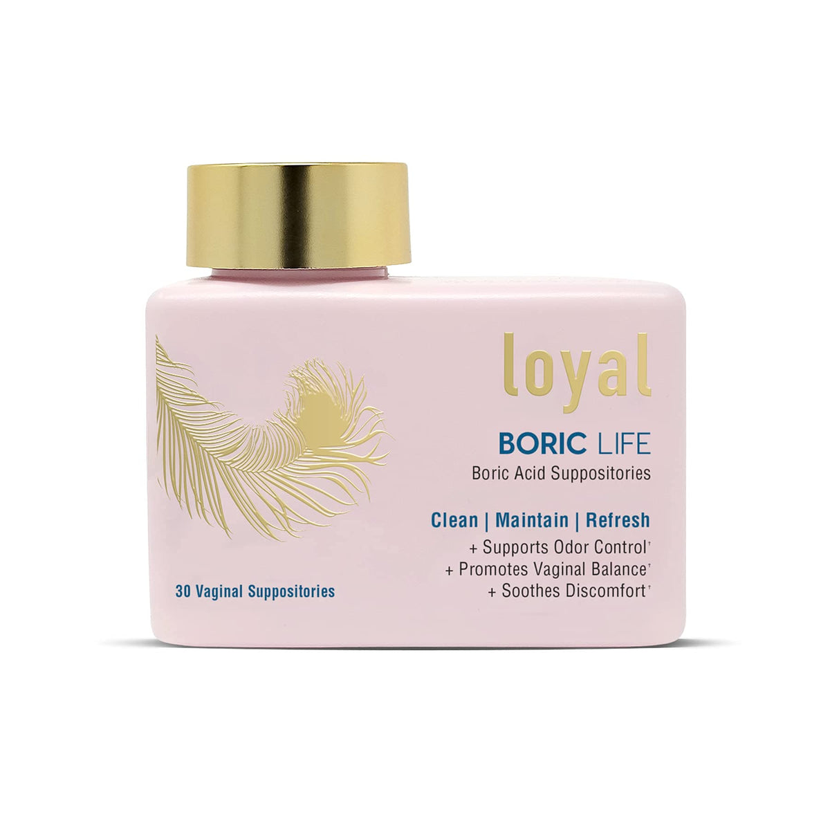 Loyal Boric Life - Boric Acid Suppositories - 600mg - Supports Odor Control - Promotes Balance - Soothes Discomfort - Made in USA - 30 Count LoyalBuy Supplements Australia