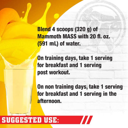 Interactive Nutrition Mammoth Mass Supplement, 5 lbs, Banana, 2.2kg Banana MammothBuy Supplements Australia