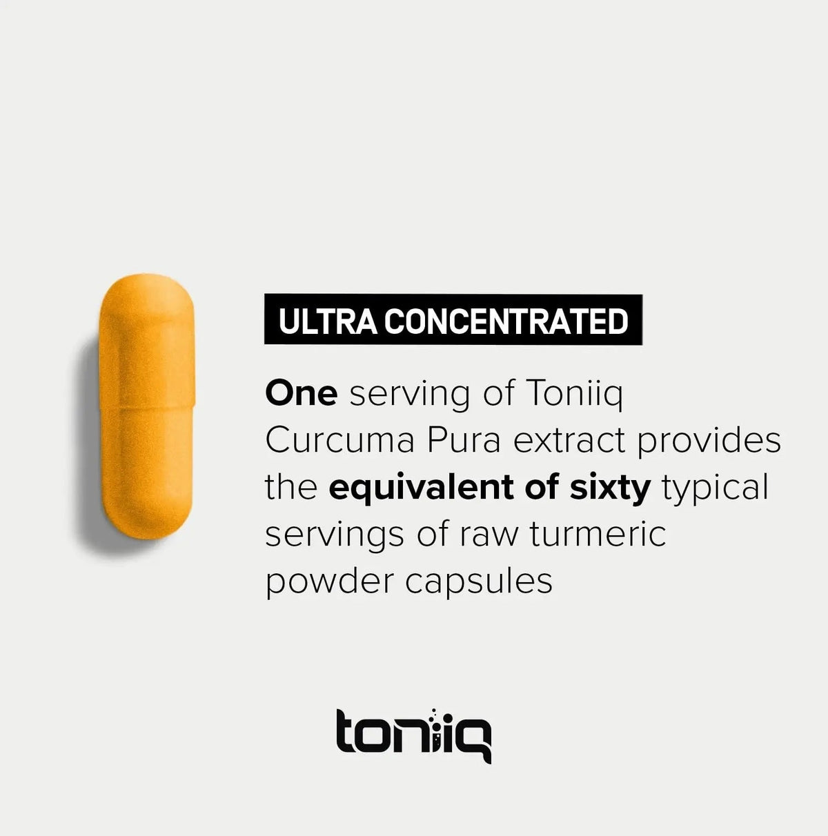 Turmeric Curcumin - Ultra High Potency 60:1 Extract with 97% Curcuminoids - 1200mg Per Serving - Black Pepper & MCT Oil for Enhanced Absorption - Third-Party Lab Tested - 120 Capsules Toniiq buy supplements Au