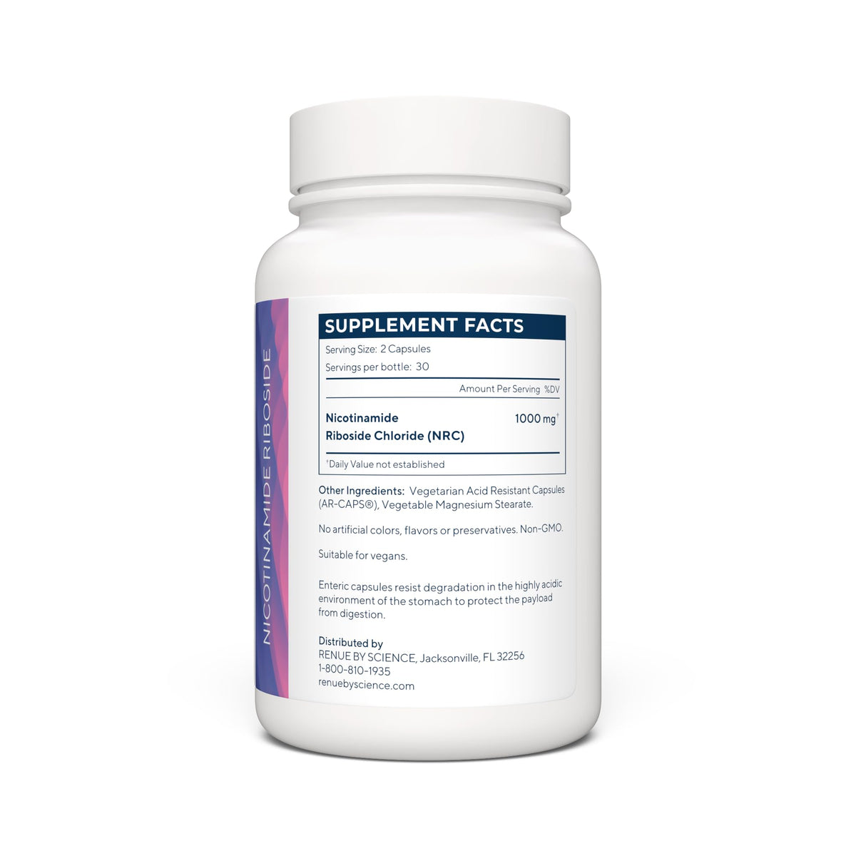 RENUE by Science Nicotinamide Riboside | High Strength NAD Supplement | 60 Nicotinamide Enteric-Coated Capsules - 1000mg Nicotinamide Riboside per Serving | Manufactured in The USA Third-Party Tested Renue By ScienceBuy Supplements Australia