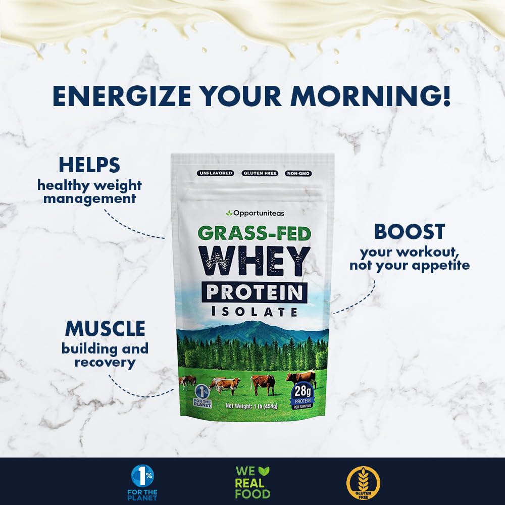 Opportuniteas Grass Fed Whey Protein Isolate Powder - Unflavored Whey Protein Isolate OpportuniteasBuy Supplements Australia