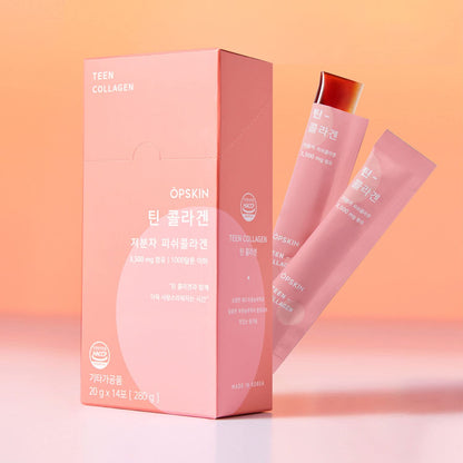 OPSKIN Teen Collagen 14 Pieces, Hydrolysed Marine Collagen Jelly, Grapefruit Flavour Gummy Sticks OPSKINBuy Supplements Australia