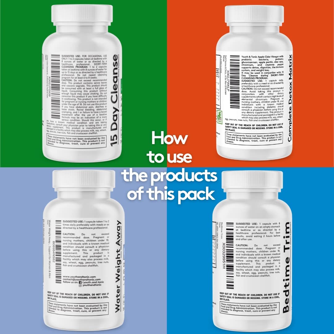 Youth & Tonic Bedtime Trim Detox Cleanse Kick Off Weight Management - 120 Pills Youth & TonicBuy Supplements Australia