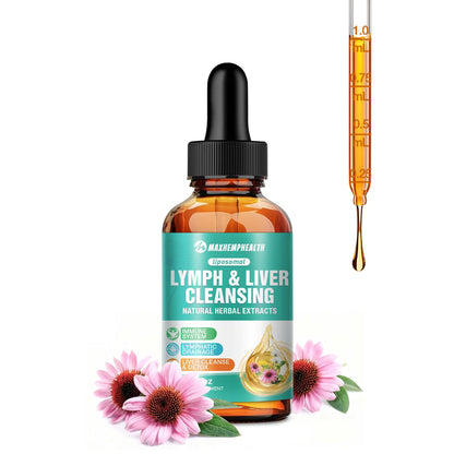 Maxhemphealth Liposomal Lymphatic Drainage Drops - 60ML Lymph & Liver Cleanse Supplement, Natural Herbal Blend & Multivitamin for Immunity, Lymphatic Support & Liver Detox, Vegan, Non-GMO, Gluten-Free Maxhemphealth buy supplements Au
