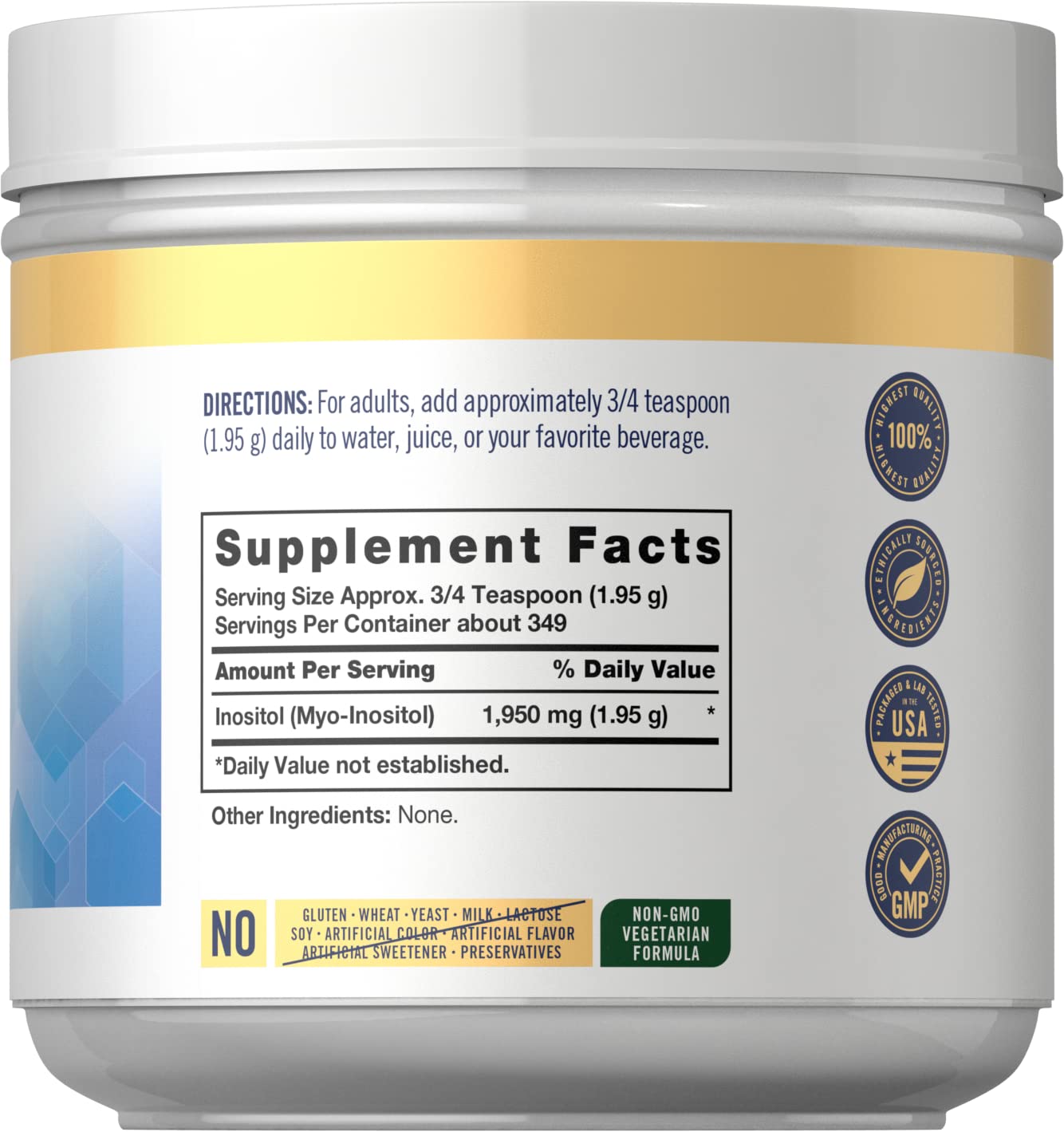 Carlyle Myo-Inositol Powder Supplement | 1.5 lbs | Naturally Occuring Compound CarlyleBuy Supplements Australia