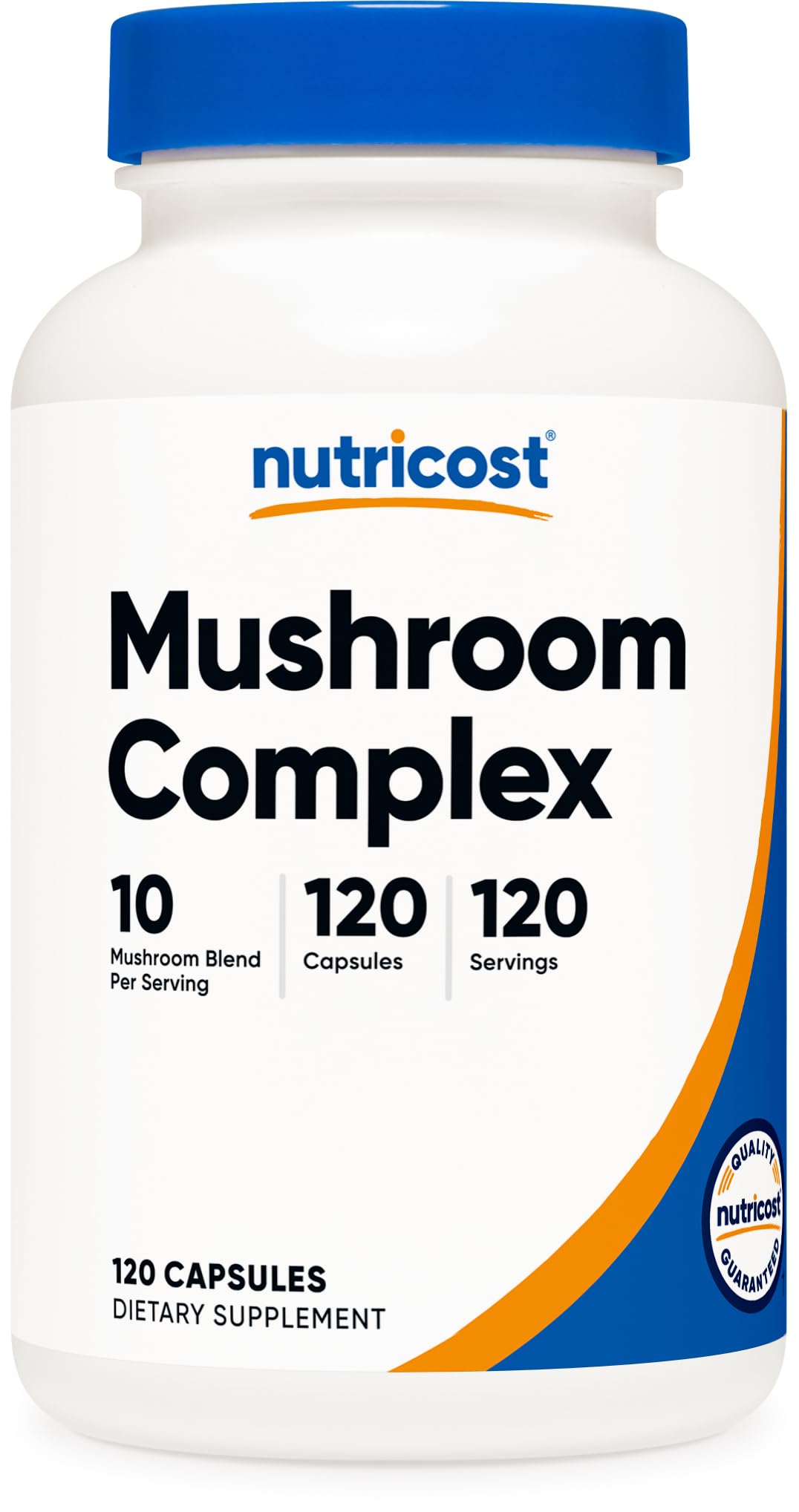 Nutricost Mushroom Complex Supplement, 120 Capsules - 10 Mushroom Blend (with Reishi, Maitake, Shiitake, Lion's Mane, and More) - Non-GMO and Gluten Free NutricostBuy Supplements Australia