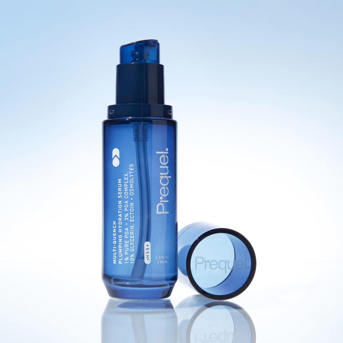 Prequel Skin Multi-Quench Plumping Hydration Serum for Face. Intensive Hydrating Facial Serum for Women with PGA Complex and Moisture-Binders