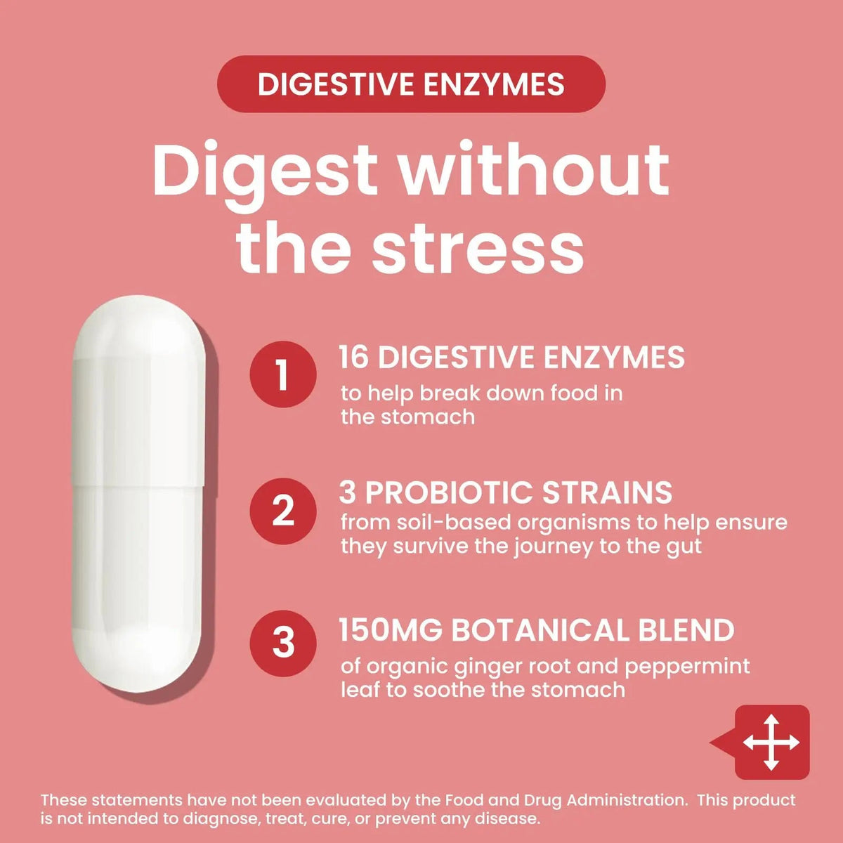 LOUDSAY Digestive Enzymes - Multi Enzymes, Organic Prebiotics & Probiotics for Digestive Health & Gut Health - Meal Time Discomfort Relief & Bloating - Dual Action Approach - 60 CT LOUDSAY buy supplements Au