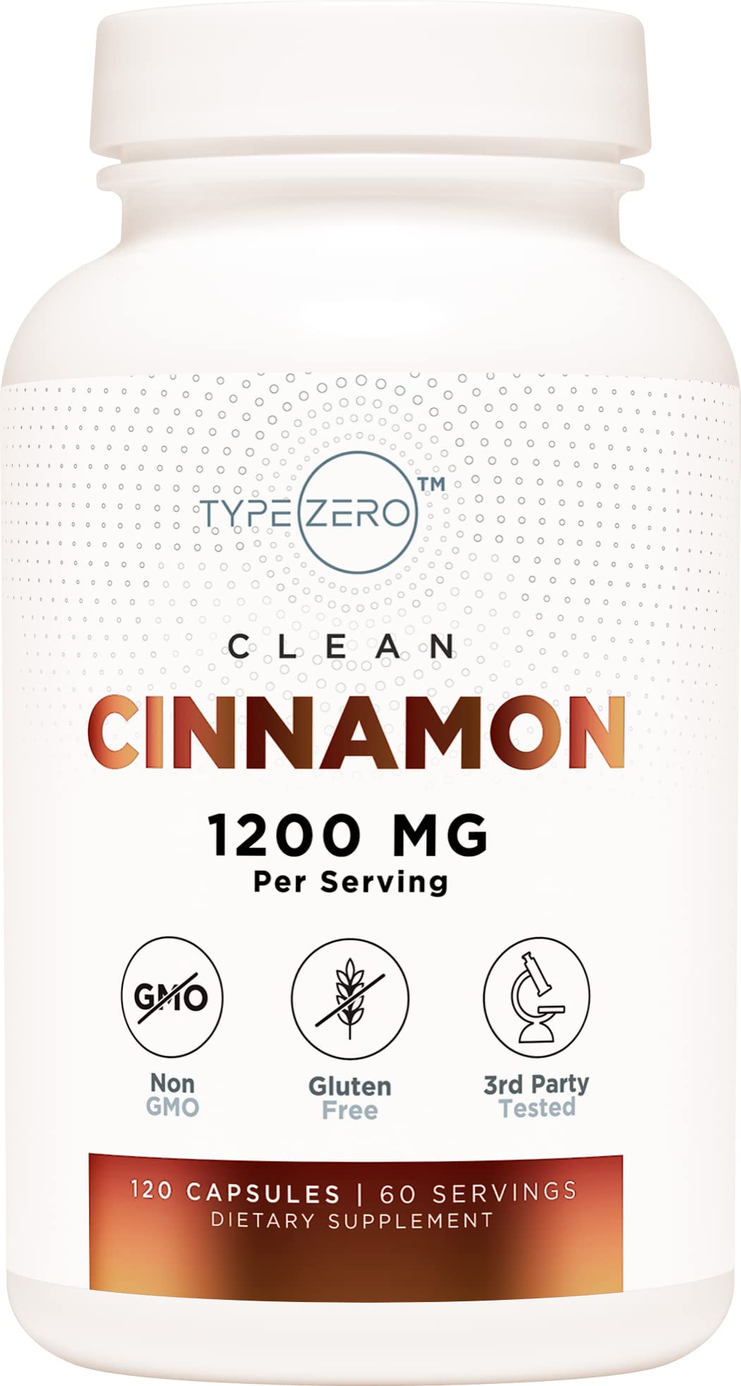 Type Zero Ceylon Cinnamon Capsules (1200mg | 120 Capsules) - Natural, Non-GMO, Gluten Free, Organic Cinnamon Bark Supplement Type ZeroBuy Supplements Australia