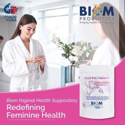 Biom Vaginal Probiotic Suppository: Natural Vaginal pH and Odor Control Regimen; Balance Biom ProbioticsBuy Supplements Australia