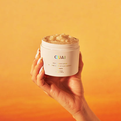 OUAI Scalp & Body Scrub, St. Barts - Exfoliating Body Scrub with Sugar & Coconut Oil Blend for Smooth, Moisturized Skin - Gentle Scalp Exfoliator for Removing Product Build Up (8.8 Oz) OUAIBuy Supplements Australia