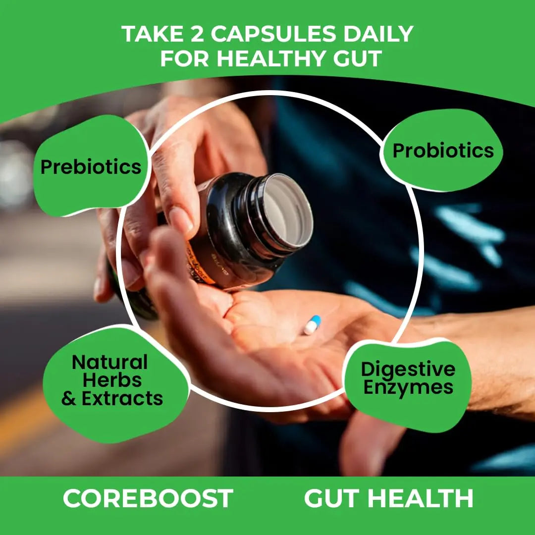 GUTVED Bloating & Gas Relief Probiotic for Women & Men | 9-in-1 Gut & Digestive Support with Probiotics, Prebiotic Inulin, Turmeric, Ginger & Fennel | Daily Plant-Based Capsules, 60 Count GUTVEDBuy Supplements Australia
