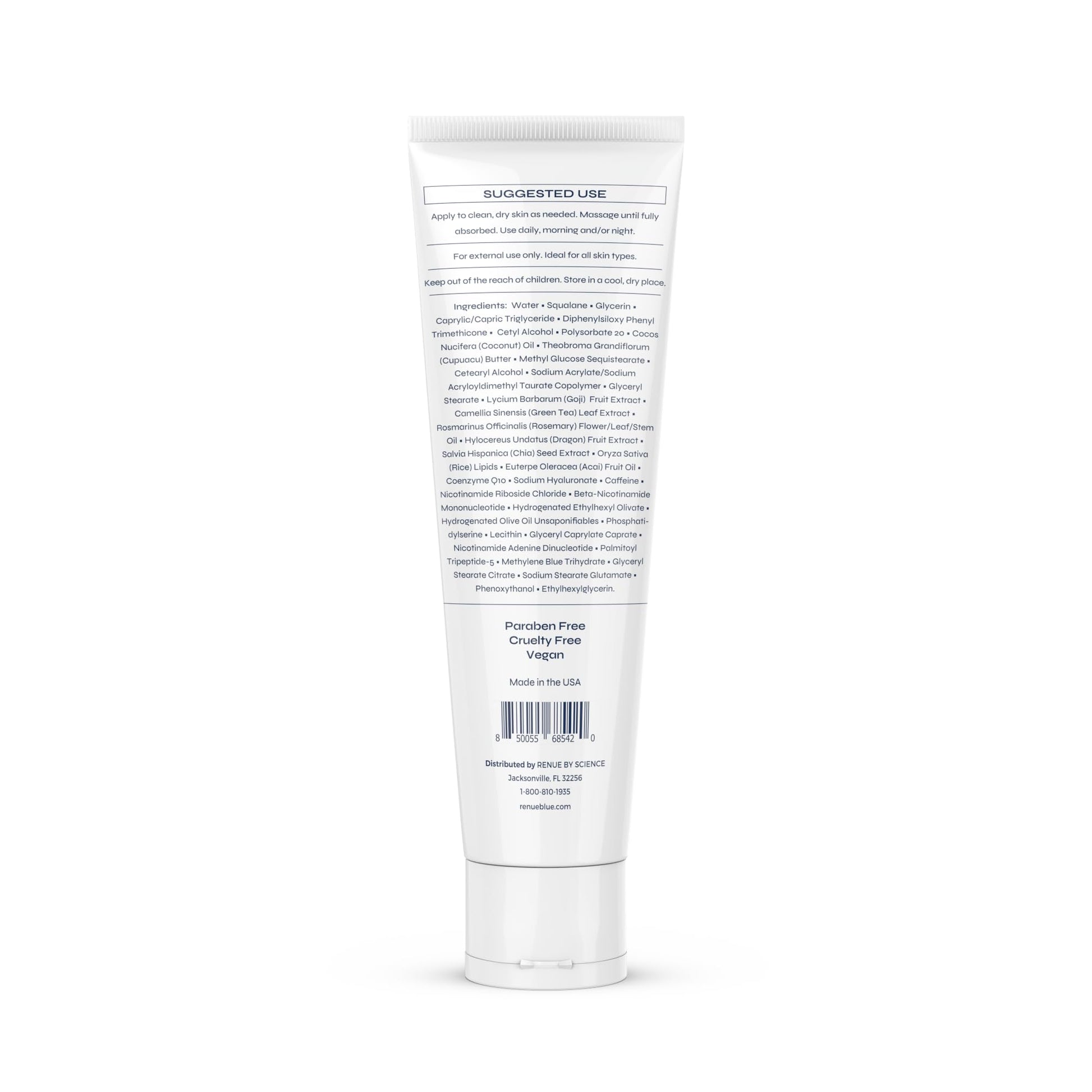 Renue Blue Methylene Blue Moisturizing Body Cream – Liposomal NAD+ Complex with Antioxidants, Peptides, and Botanical Extracts for Hydrated, Healthier‑Looking Skin Renue By ScienceBuy Supplements Australia