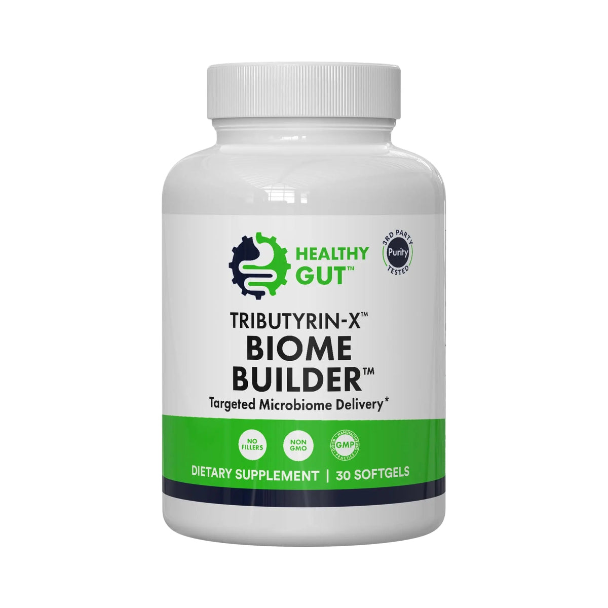 Healthy Gut Tributyrin-X | Most Bioavailable Butyrate Postbiotic for Gut Health & Leaky Gut Support | 99% Pure w/Zero Odor | 30 Softgels Healthy GutBuy Supplements Australia