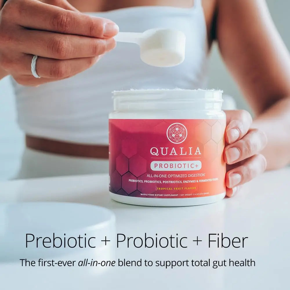Qualia Probiotic - 28 Science-Backed Spore Probiotics, Prebiotics, and Postbiotics. Total Gut Support. Soothes Digestive discomfort. Ethically sourced. Promotes Akkermansia Growth. 1 Month Supply QUALIA LIFE SCIENCESBuy Supplements Australia