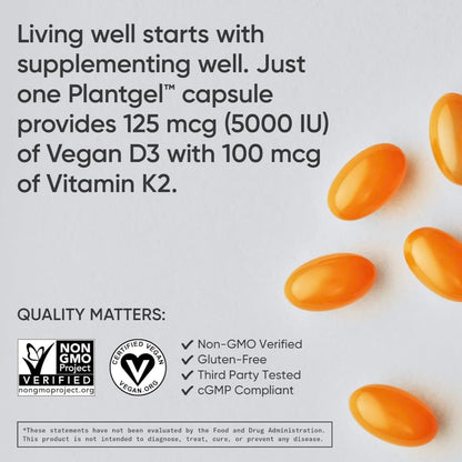 (Pack of 1) 160 Vegan Certified, Non GMO Liquid Softgels rozzunSports Research Vitamin Rozzun Creative VisionBuy Supplements Australia