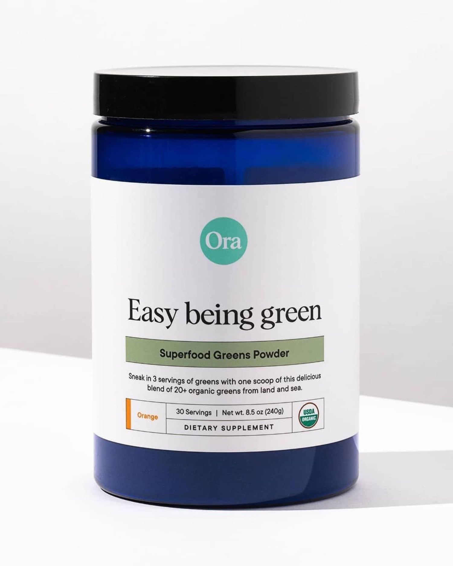 Ora Organic Greens Powder - Vegan, Gluten-Free, Organic Super Greens Drink for Energy and Detox | Antioxidants & Adaptogenic Herbs | 20+ Superfood Greens Blend - Citrus Flavor, 30 Servings Ora OrganicBuy Supplements Australia