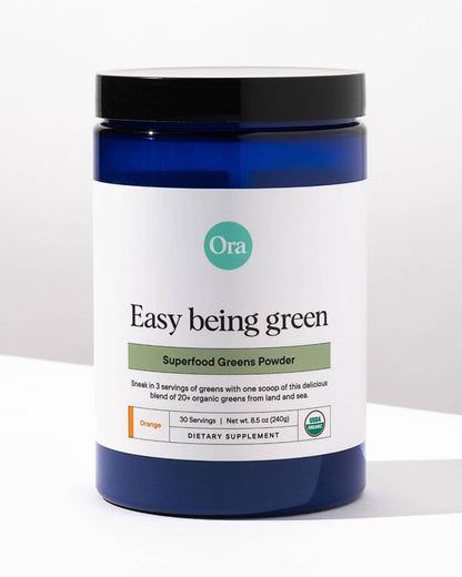 Ora Organic Greens Powder - Vegan, Gluten-Free, Organic Super Greens Drink for Energy and Detox | Antioxidants & Adaptogenic Herbs | 20+ Superfood Greens Blend - Citrus Flavor, 30 Servings Ora OrganicBuy Supplements Australia