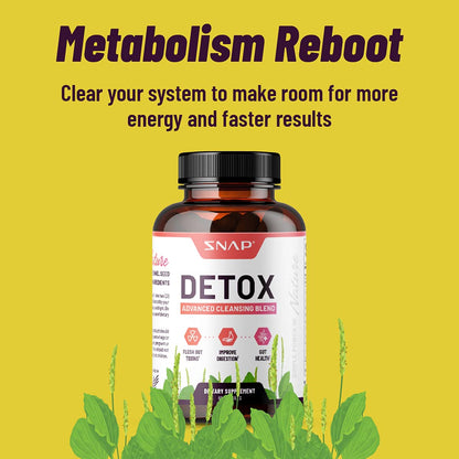 Snap Supplements Detox Cleanse Capsules - Advanced Blend for Full Body Detox & Cleans Snap SupplementsBuy Supplements Australia