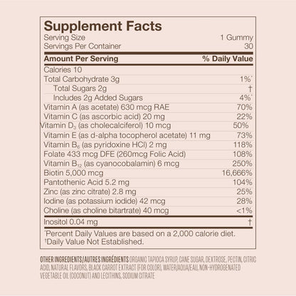 VEGAMOUR GRO Biotin Gummies, Strawberry Flavor with 5000 mcg Biotin, Supports Healthy Hair Vegan Gummies with Vitamins A, B, C, E, B-12 & More, 30 Ct VEGAMOURBuy Supplements Australia
