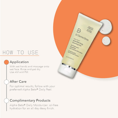 Dr Dennis Gross Alpha Beta® AHA/BHA Daily Cleansing Gel, for Skin That is Dull, Congested and Uneven Tone & Texture (2 Fl Oz) Dr Dennis Gross buy supplements Au