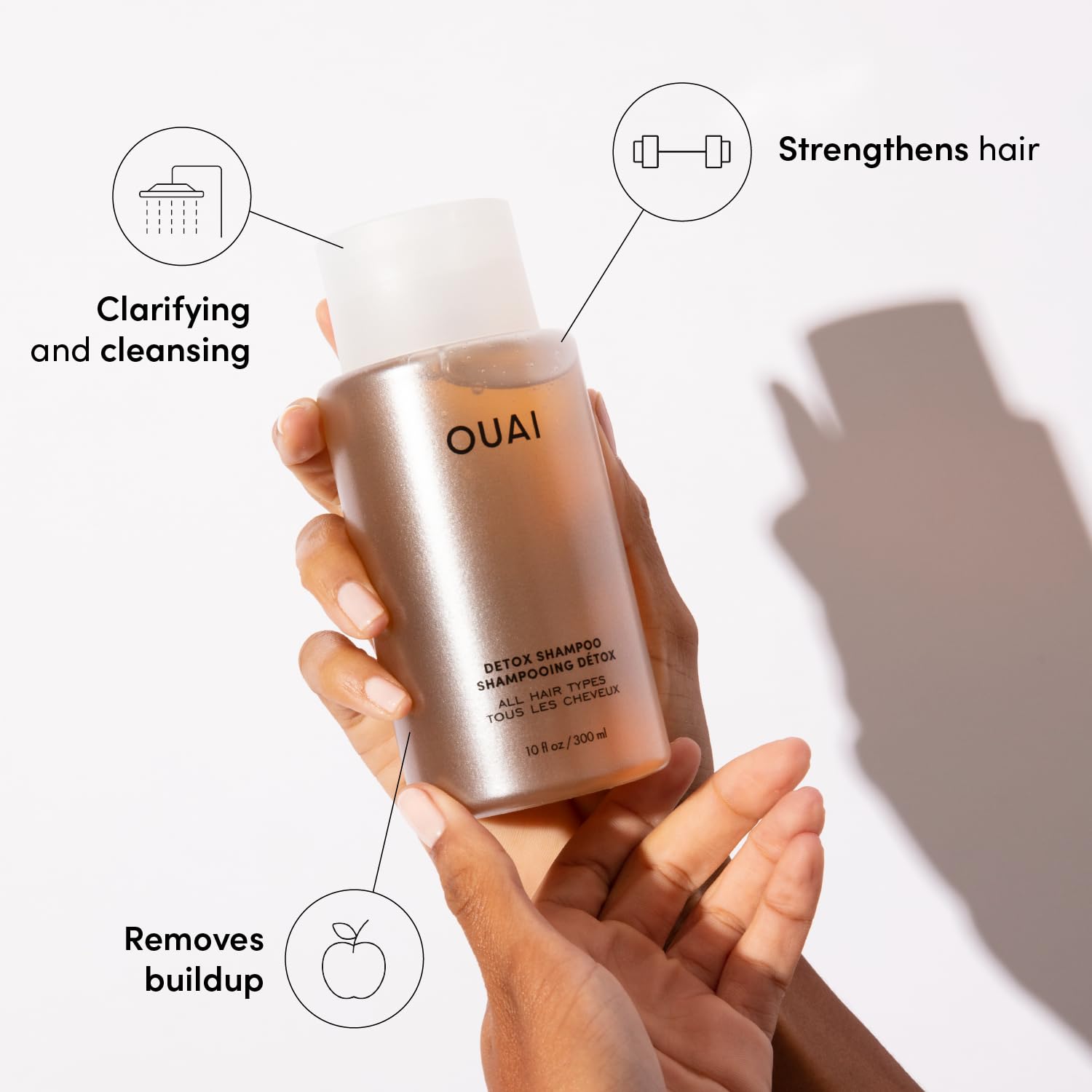OUAI Travel Kit - Includes Travel Size Leave In Conditioner, Detox Shampoo, Fine to Medium Hair Mask, Scalp & Body Scrub (4 Count) OUAIBuy Supplements Australia